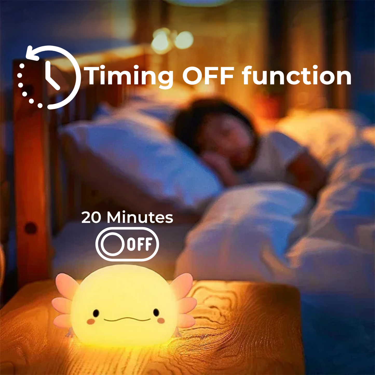 Cute Axolotl & Capybara Nightlights